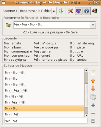 image fenêtre scanner -Renommer le(s) Fichier(s) et Répertoire(s)-